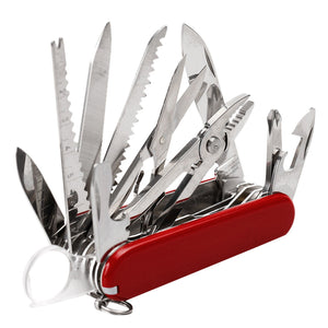 17 Functions Outdoor Portable Multi-purpose Camping Stainless Steel Knives Defesa Pessoal Multitool Folding Knife Fast Shipping