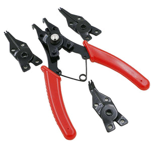 25# Snap Ring Pliers Plier Set Circlip Combination Retaining Clip Pipe Hose Removal Tool Flat Band Ring Type Hose Clamp Pliers