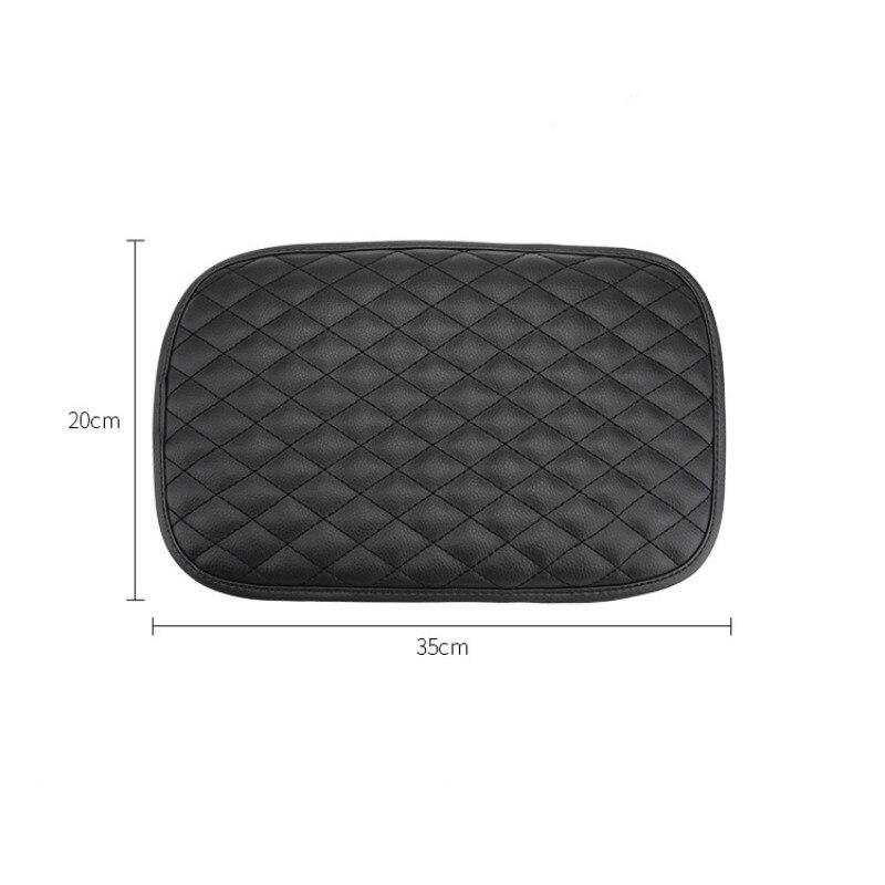 Car Anti-Scratch And Wear-Resistant Protective Anti-Dirty Leather Armrest Box Mat Accessories For Tesla Model 3 Ford Ranger