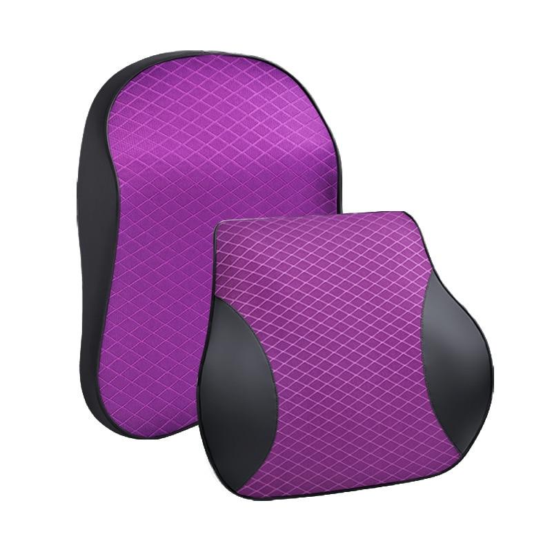 Car Neck Headrest Pillow Cushion Auto Seat Head Support Neck Protector Automobiles Lumbar Support Memory Cotton Car Accessories