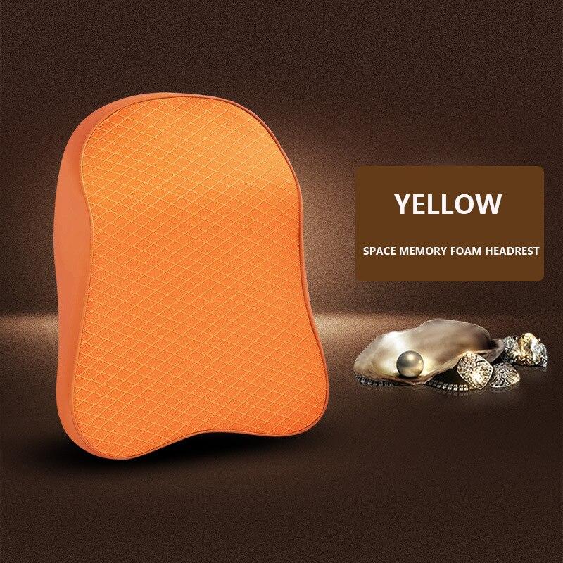 Car Neck Headrest Pillow Cushion Auto Seat Head Support Neck Protector Automobiles Lumbar Support Memory Cotton Car Accessories