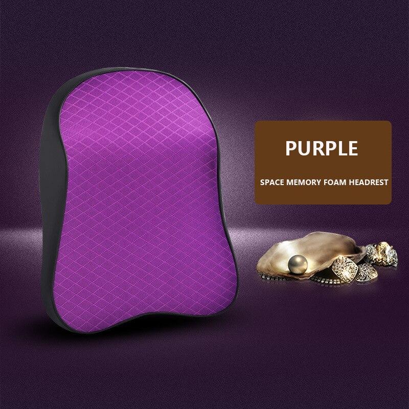 Car Neck Headrest Pillow Cushion Auto Seat Head Support Neck Protector Automobiles Lumbar Support Memory Cotton Car Accessories