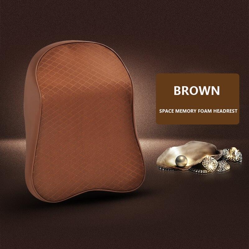 Car Neck Headrest Pillow Cushion Auto Seat Head Support Neck Protector Automobiles Lumbar Support Memory Cotton Car Accessories