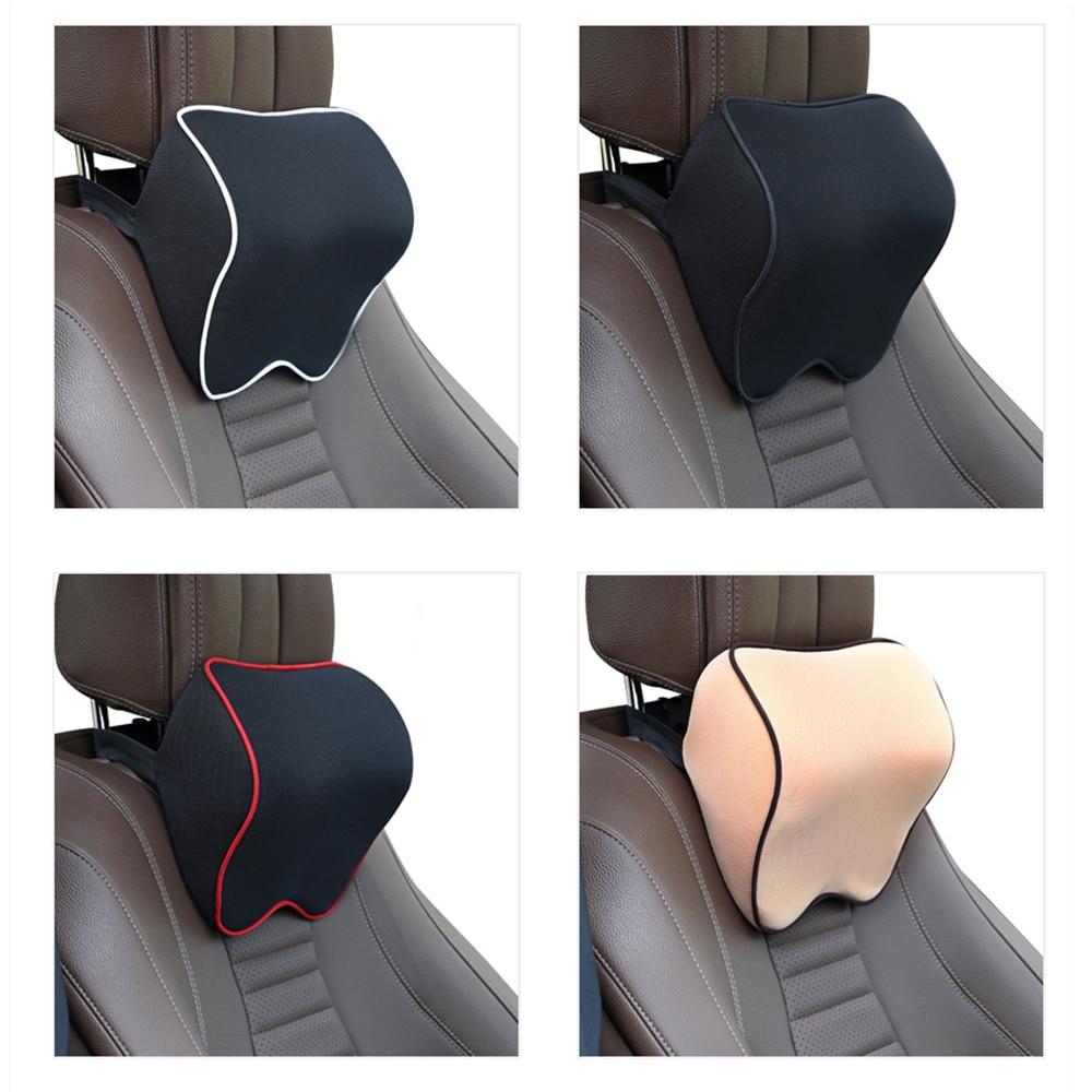 Car Neck Headrest Pillow Cushion Car Seat Head Support Neck Protector Automobiles Seat Neck Restauto Accessories Memory Cotton