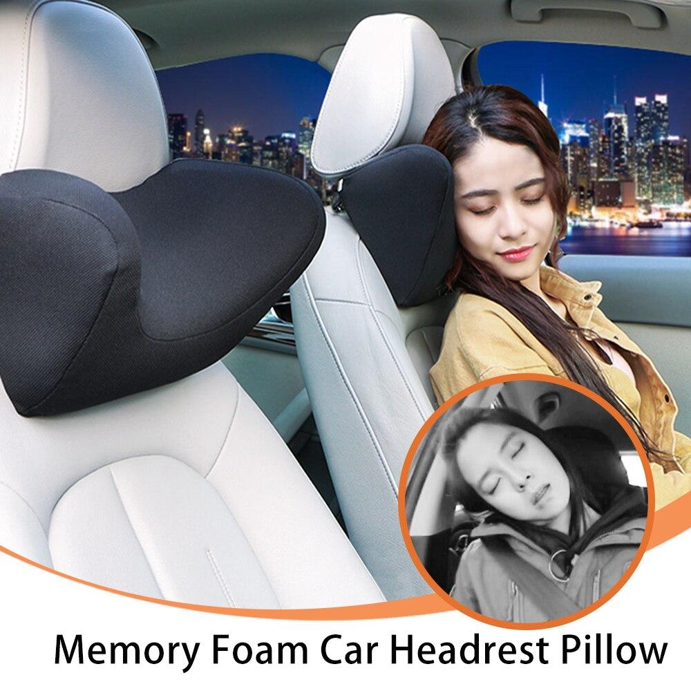 Car Neck Pillow Seat Head Neck Rest Auto Memory Foam Support Protector Automobiles Headrest Pillow Protection Universal Decor