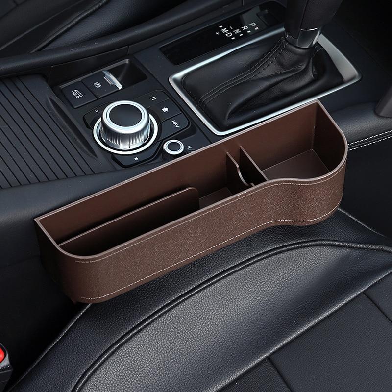 Car Seat Organizer Crevice Storage Box Car Organizer Gap Slit Filler Holder For Wallet Phone Slit Pocket Auto Car Accessories