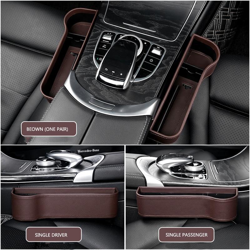 Car Seat Organizer Crevice Storage Box Car Organizer Gap Slit Filler Holder For Wallet Phone Slit Pocket Auto Car Accessories