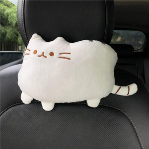 Creative Cartoon Cute Cat Auto Car Seat Head Neck Rest Cushion Headrest Pillow Plush Pad Car Safety Pillow Car Accessories