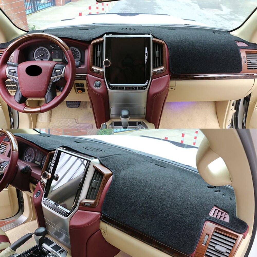 For Toyota Land Cruiser 200 2016 2017 2018 Car Styling Dashboard Cover Sunshade Mat Pad Cushion Cover Interior Accessories