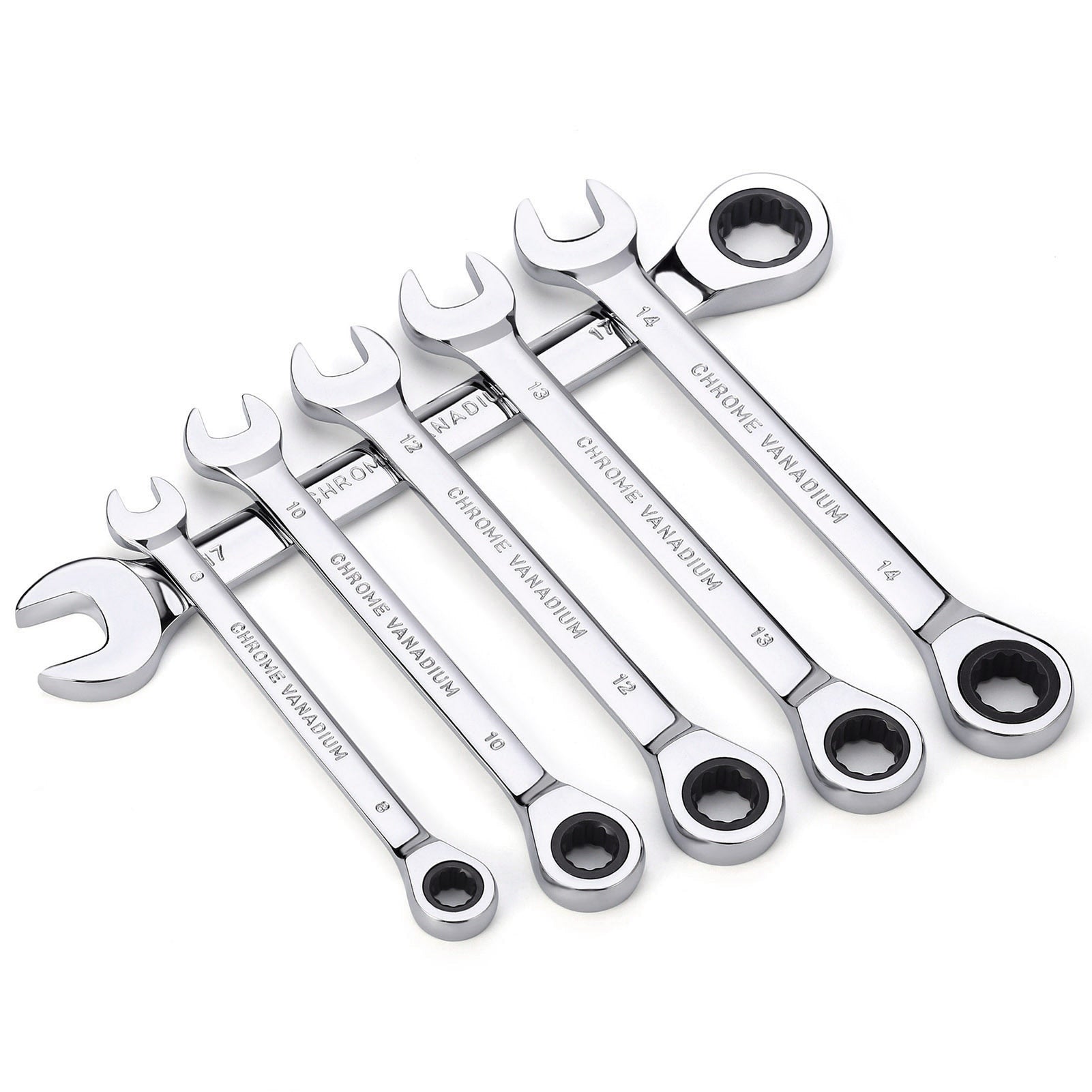 Key Ratchet Wrench Set 72 Tooth Gear Ring Torque Socket Wrench Set Metric Combination Ratchet Spanners Set Car Repair Tools