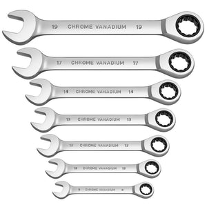 Key Ratchet Wrench Set 72 Tooth Gear Ring Torque Socket Wrench Set Metric Combination Ratchet Spanners Set Car Repair Tools