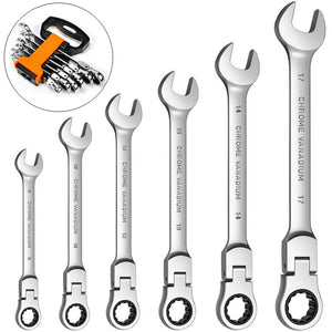 Key Ratchet Wrench Spanner Socket Tool Set Ratchet 5/6/7/12PCS Car Repair Tools Wrench Set Hand Tools Adjustable Spanner