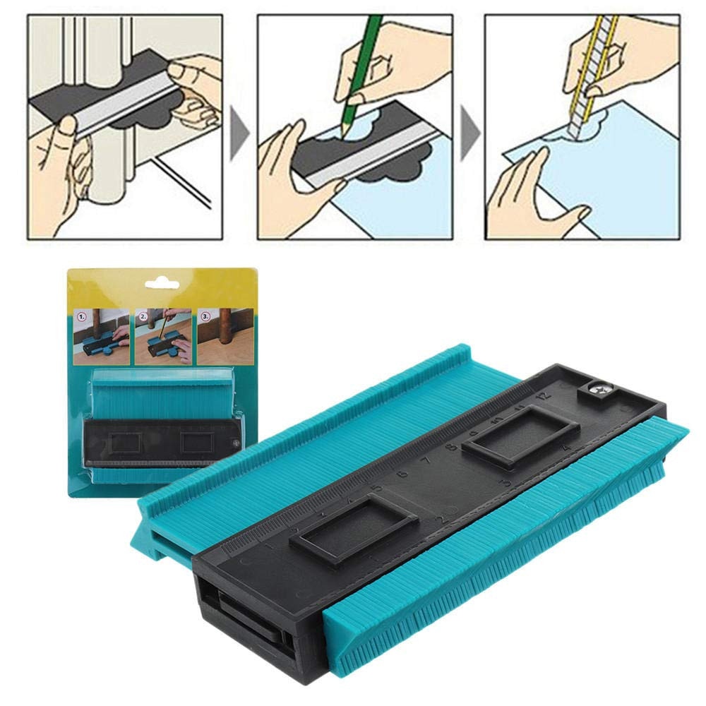 Plastic Profile Copy Gauge Contour Gauge Duplicator Contour Scale Template Wood Marking Tools Tiling Laminate Tiles General Tool