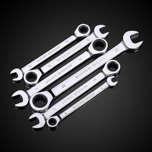 Ratchet Combination Wrench Garage Metric hand Tool Set Keys for repair car Ratchet Spanner Universal wrench