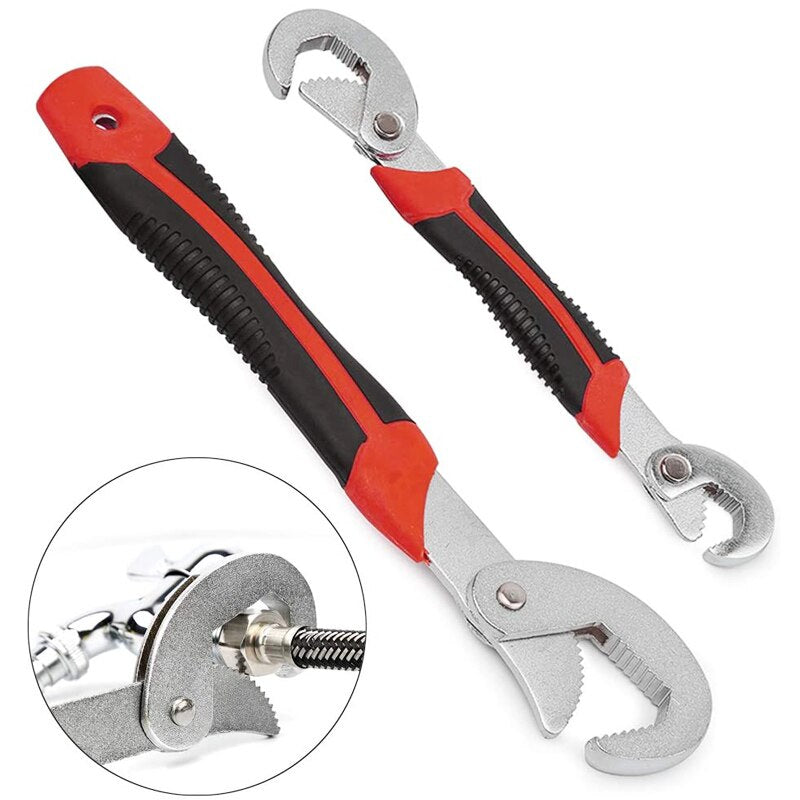 Universal Adjustable Wrench Spanner Set Grip 6-32mm Adjustable Quick Snap Multi-function