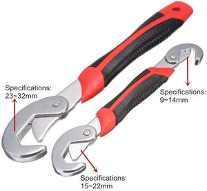 Universal Adjustable Wrench Spanner Set Grip 6-32mm Adjustable Quick Snap Multi-function