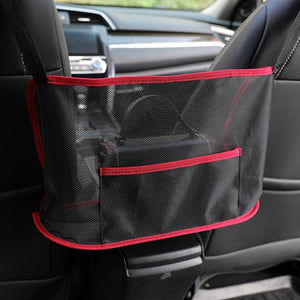 Universal Car Rear Seat Back Storage Bag Mesh Nets Pocket Trunk Bag Organizer Car Seat Back Stowing Tidying Interior Accessories